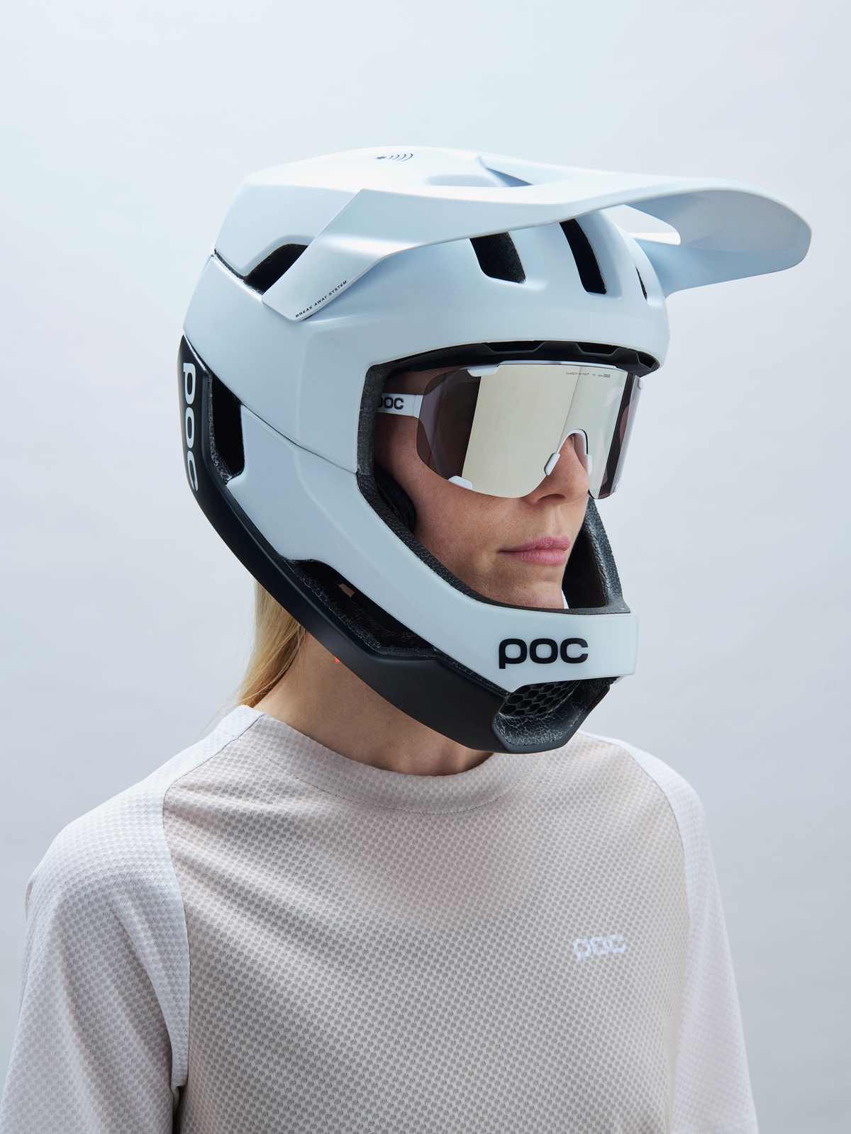 Okulary rowerowe POC Devour+ Hyd. White/Clarity Road/Sunny Silver - Image 5