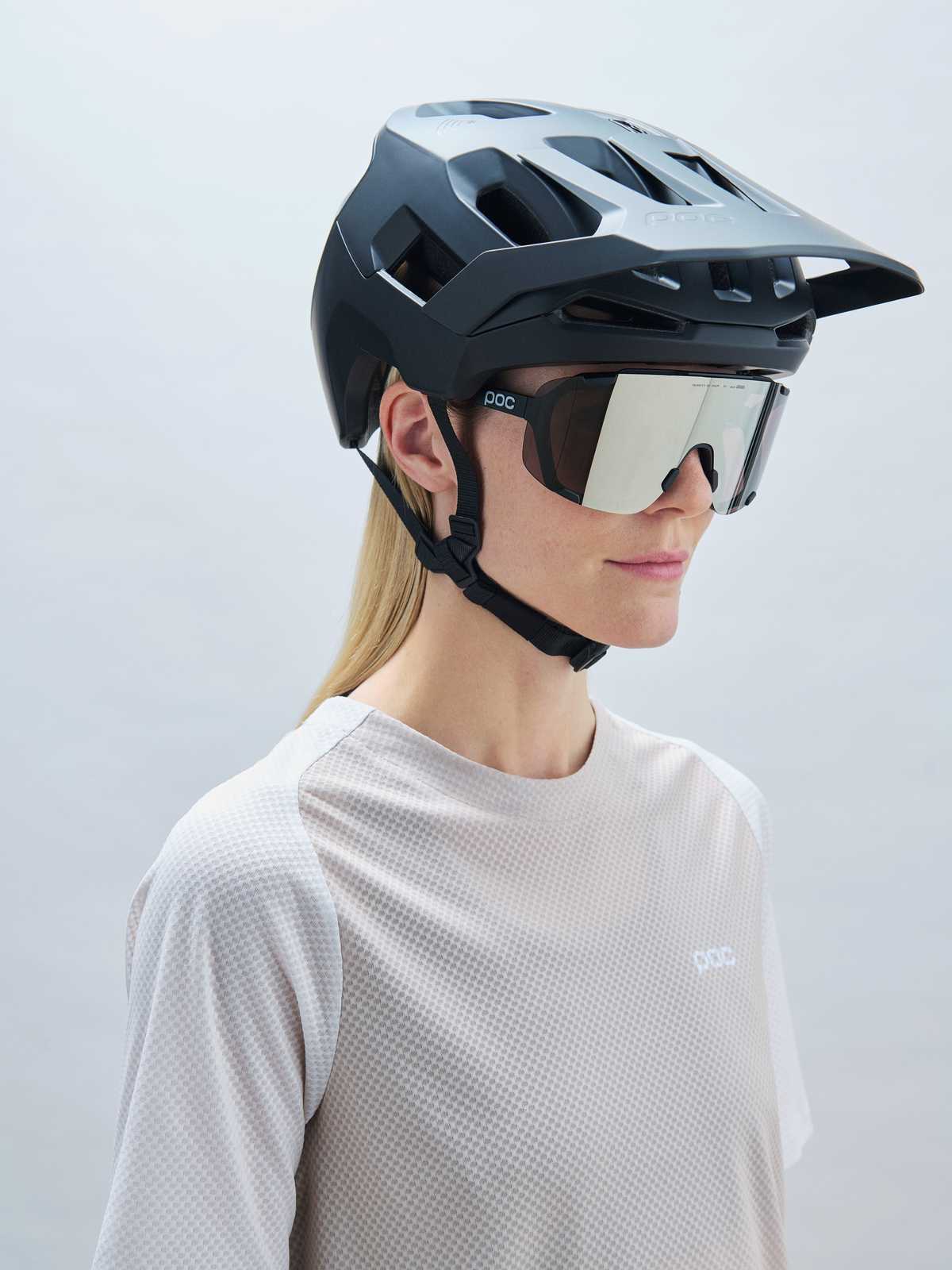 Okulary rowerowe POC Devour+ Ur. Black/Clarity Road/Sunny Silver - Image 2