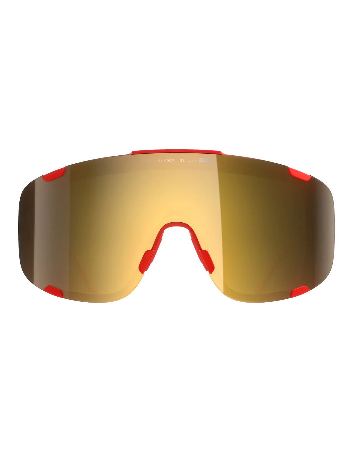 Okulary rowerowe POC Devour - Pris. Red/Clarity Road/Partly Sunny Gold - Image 3