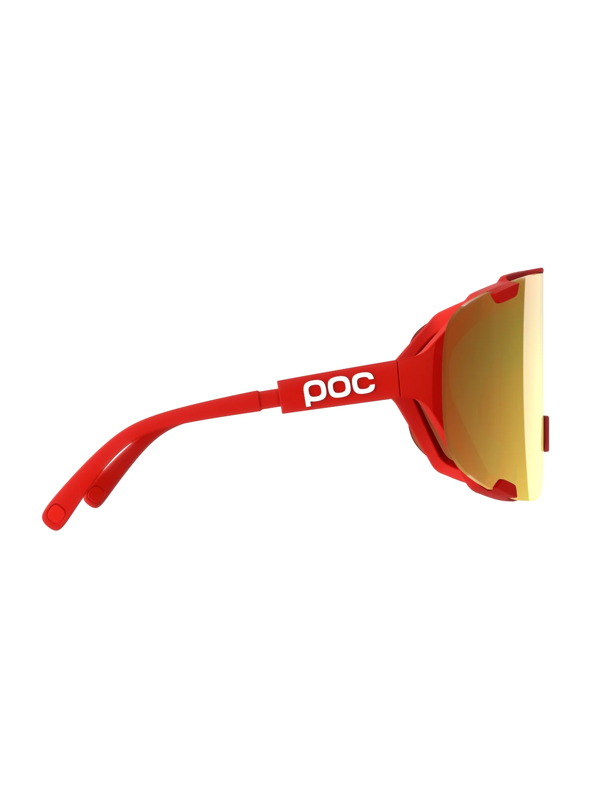 Okulary rowerowe POC Devour - Pris. Red/Clarity Road/Partly Sunny Gold - Image 2