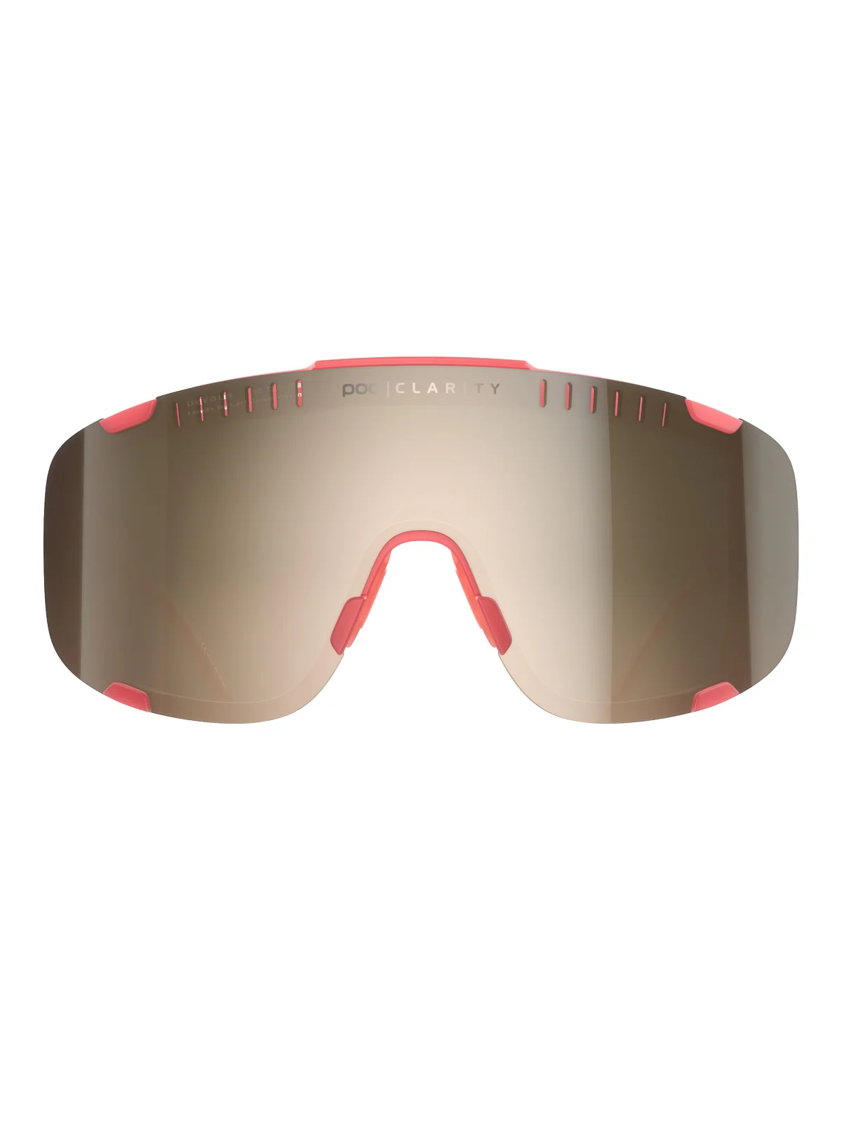 Okulary rowerowe POC Devour - Ammolite Coral Transl. | Clarity Trail Brown Silver Mirror cat 2 - Image 2