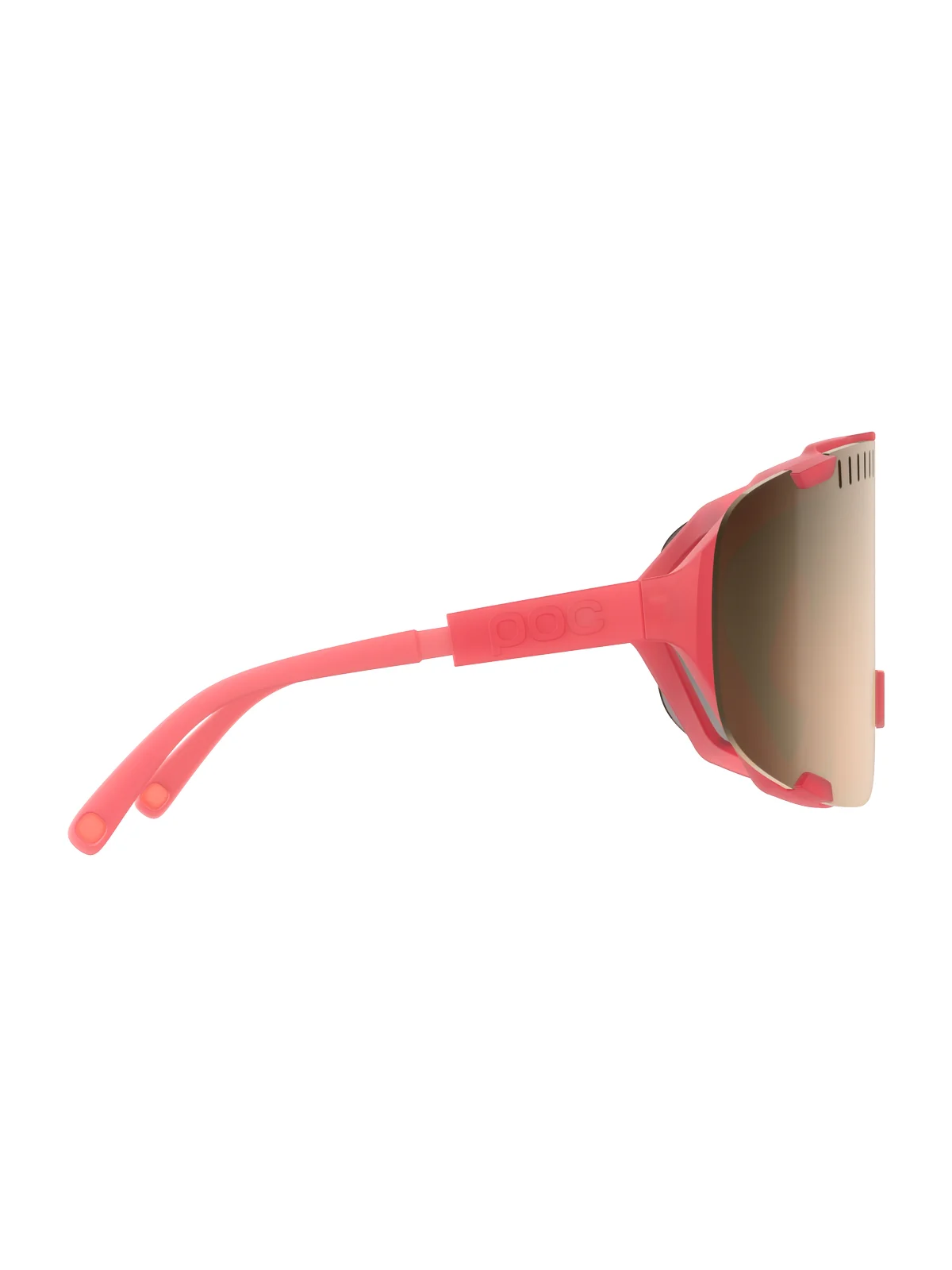 Okulary rowerowe POC Devour - Ammolite Coral Transl. | Clarity Trail Brown Silver Mirror cat 2 - Image 3
