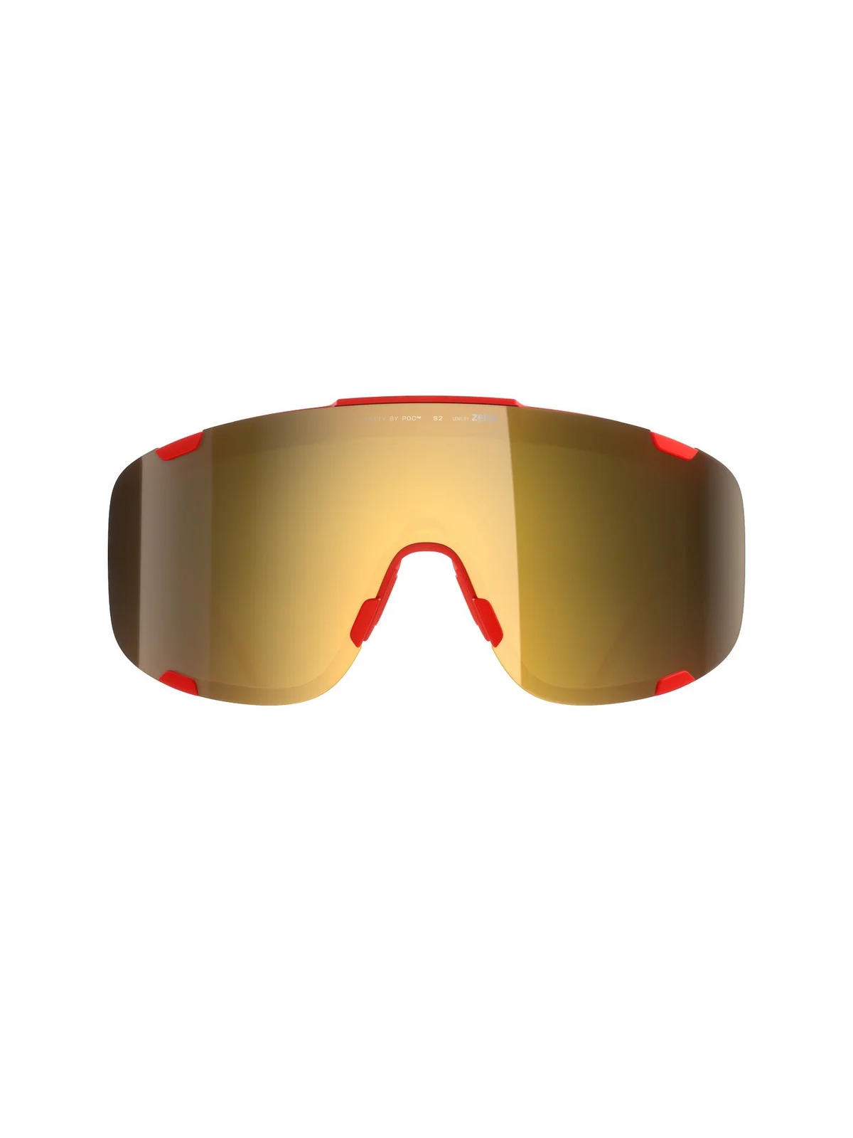 Okulary rowerowe POC Devour Mid+ Pris. Red/Clarity Road/Partly Sunny Gold - Image 2