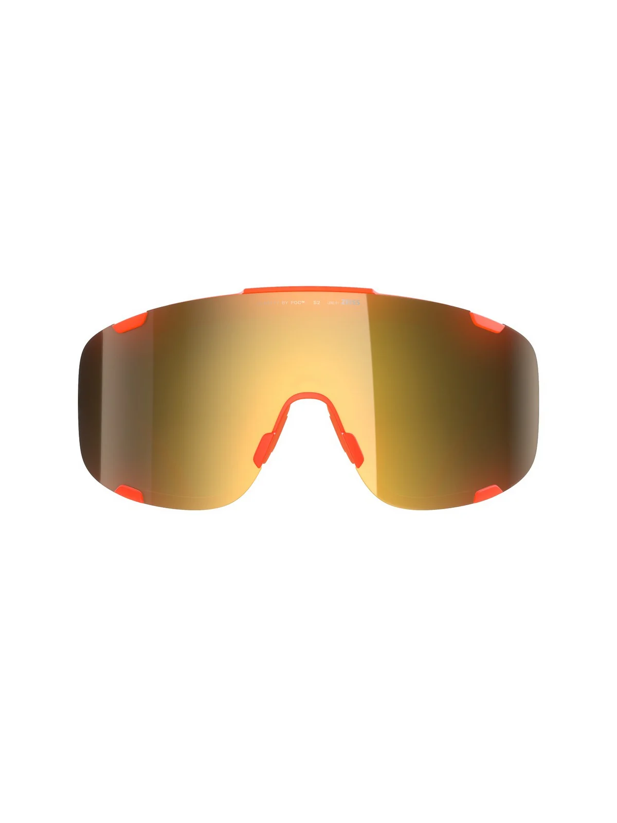Okulary rowerowe POC Devour Mid+ Fluo. Orange Translucent/Clarity Road/Partly Sunny Gold - Image 2
