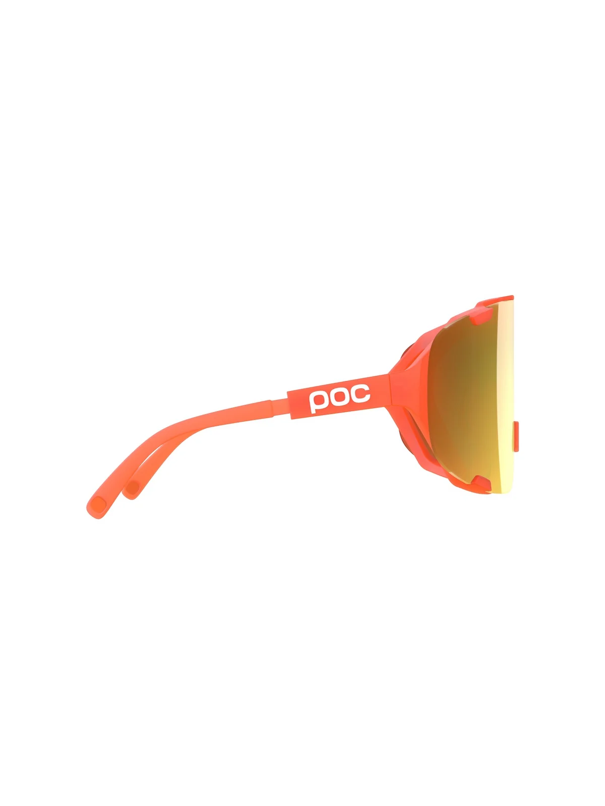 Okulary rowerowe POC Devour Mid+ Fluo. Orange Translucent/Clarity Road/Partly Sunny Gold - Image 3