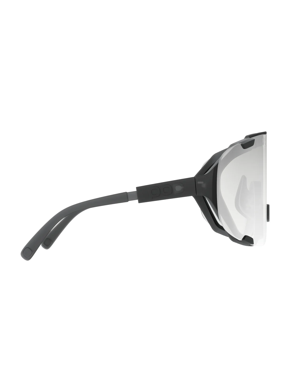 Okulary rowerowe POC Devour Photochromic - Translucent Black/Clarity Photochromic/Changeable Grey - Image 2