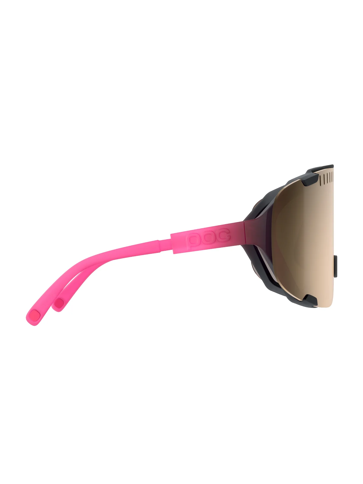 Okulary rowerowe POC Devour - Fluo. Pink/Ur. Black Transl. | Clarity Trail Brown Silver Mirror cat 2 - Image 3