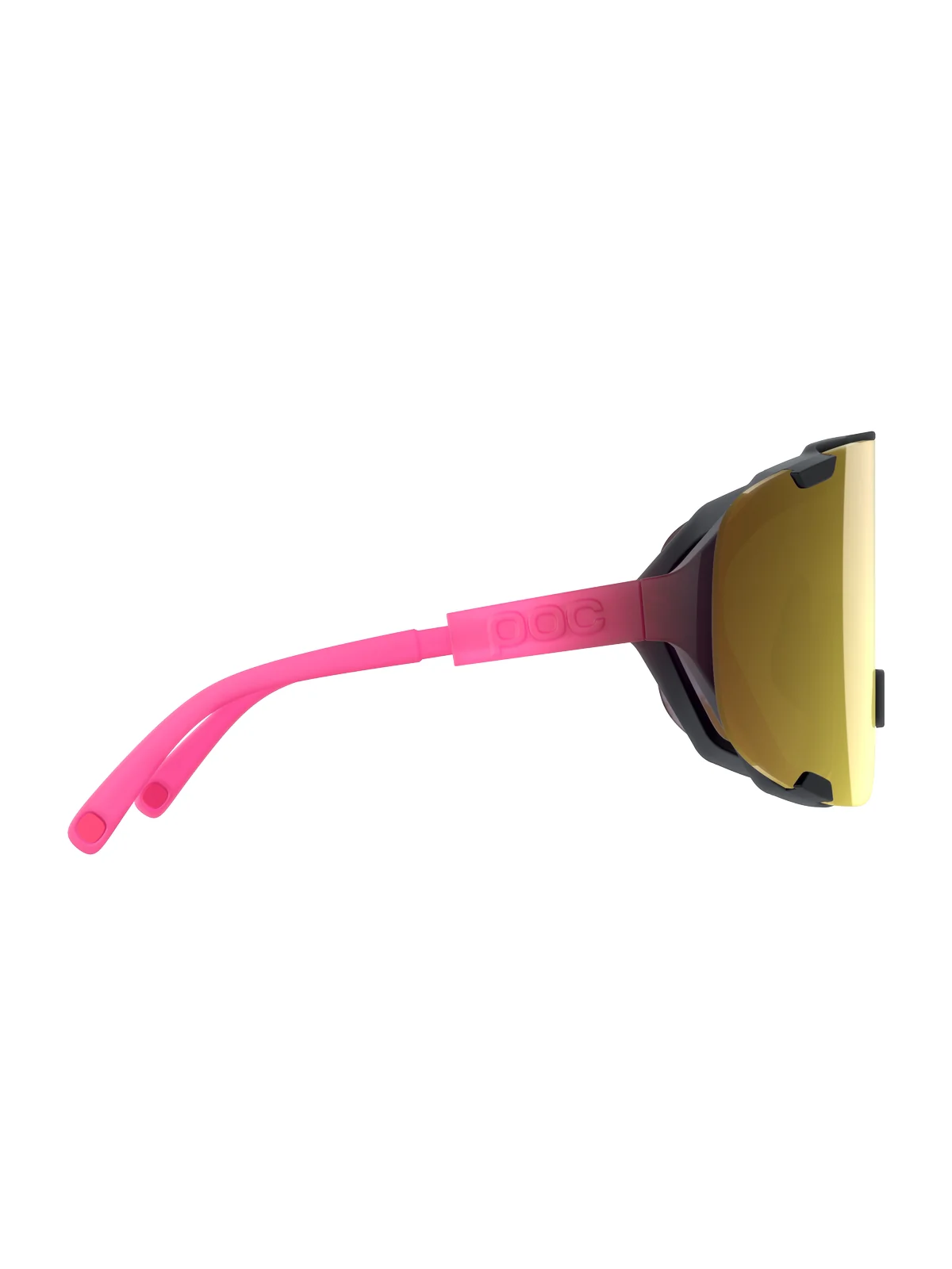 Okulary rowerowe POC Devour - Fluo. Pink/Ur. Black Transl.| Clarity Road Violet Gold Mirror cat. 2 - Image 3