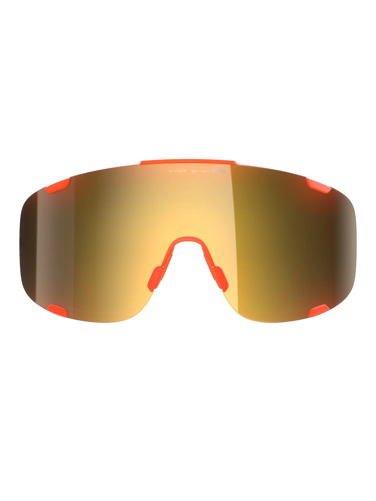 Okulary rowerowe POC Devour - Fluo. Orange Translucent/Clarity Road/Partly Sunny Gold - Image 2