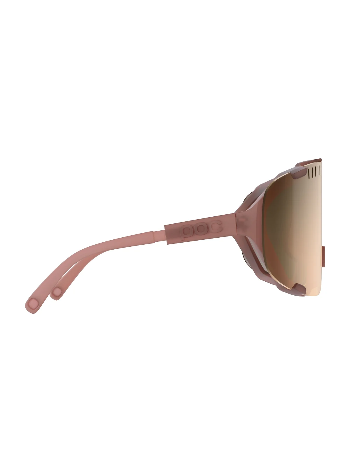 Okulary rowerowe POC Devour - Himalayan Salt Translucent - Clarity Trail | Brown/Silver Mirror Cat 2 - Image 2