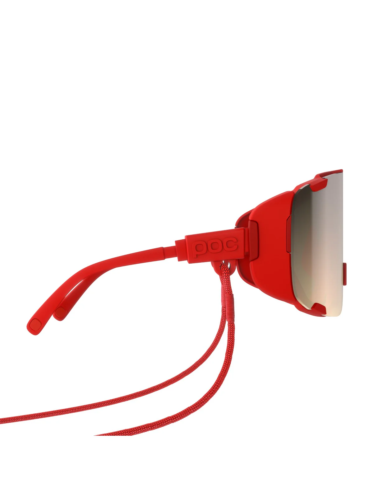 Okulary rowerowe POC Devour Ultra - Pris. Red/Clarity Trail/Partly Sunny Silver - Image 3