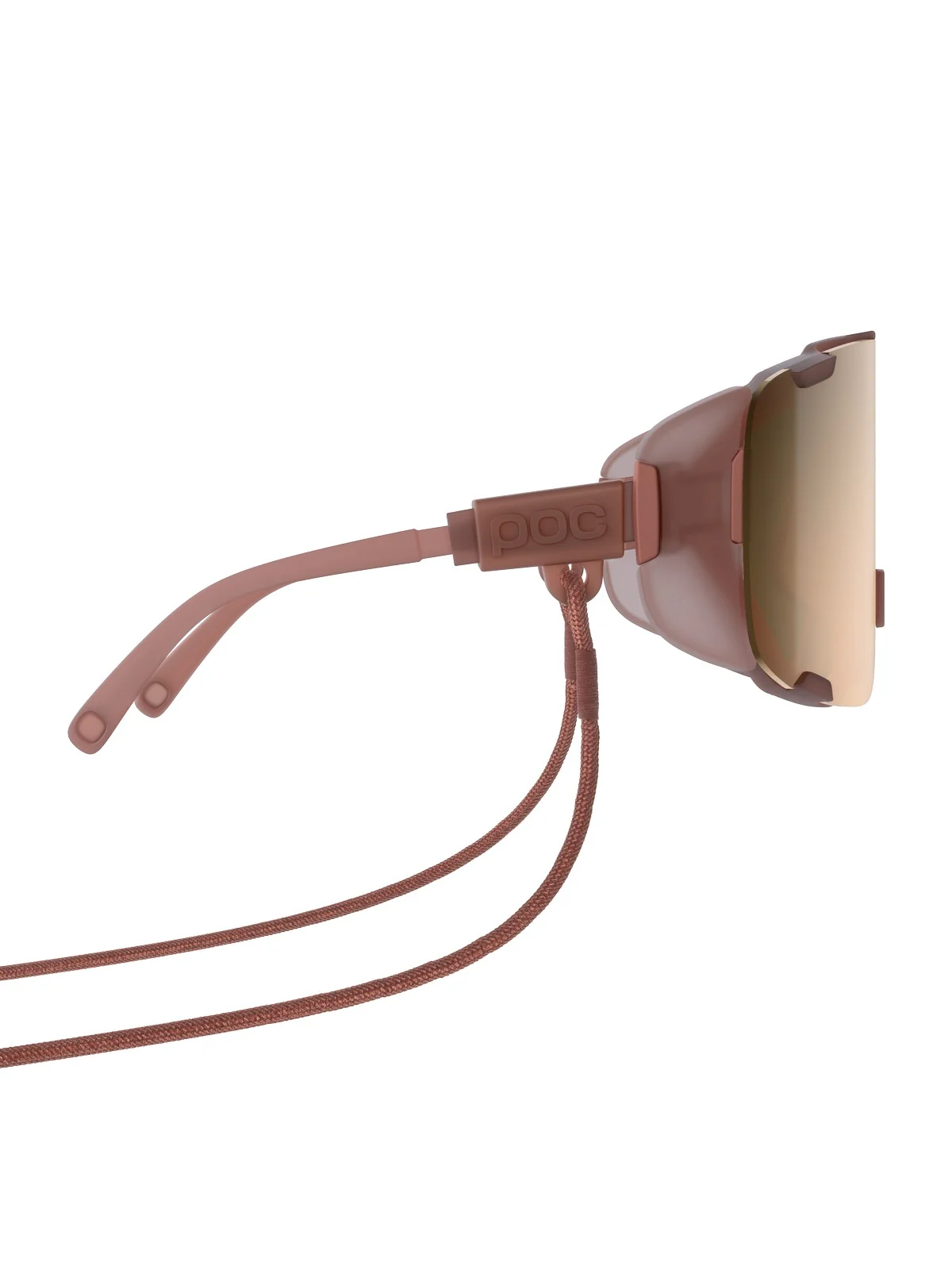 Okulary rowerowe POC Devour Ultra - Himalayan Salt Transl. | Clarity Trail Brown Silver Mirror cat 2 - Image 2