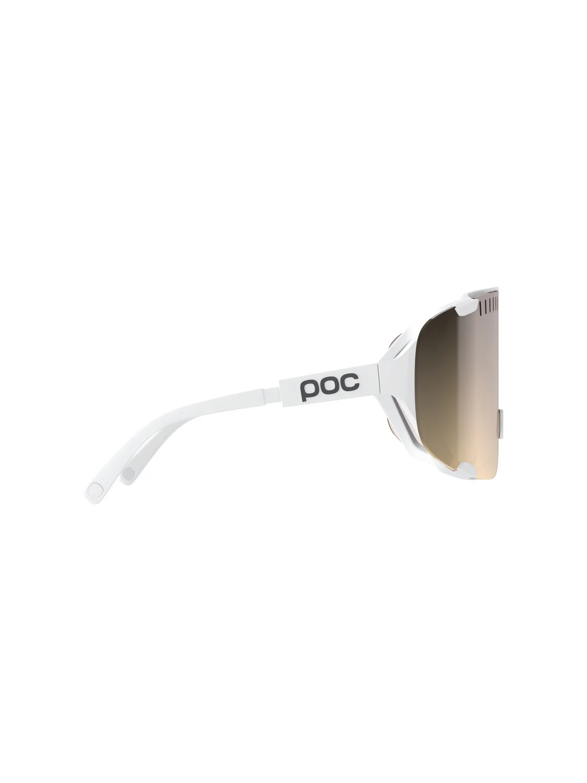 Okulary rowerowe POC Devour Wide Fit - Hyd. White/Clarity Trail /Partly Sunny Silver - Image 2