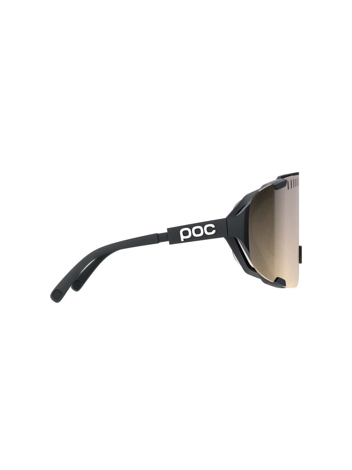 Okulary rowerowe POC Devour Wide Fit - Ur. Black/Clarity Trail/Partly Sunny Silver - Image 2
