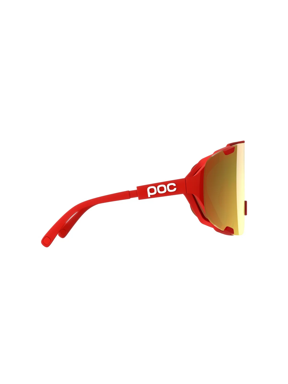 Okulary rowerowe POC Devour Wide Fit - Pris. Red/Clarity Road/Partly Sunny Gold - Image 2