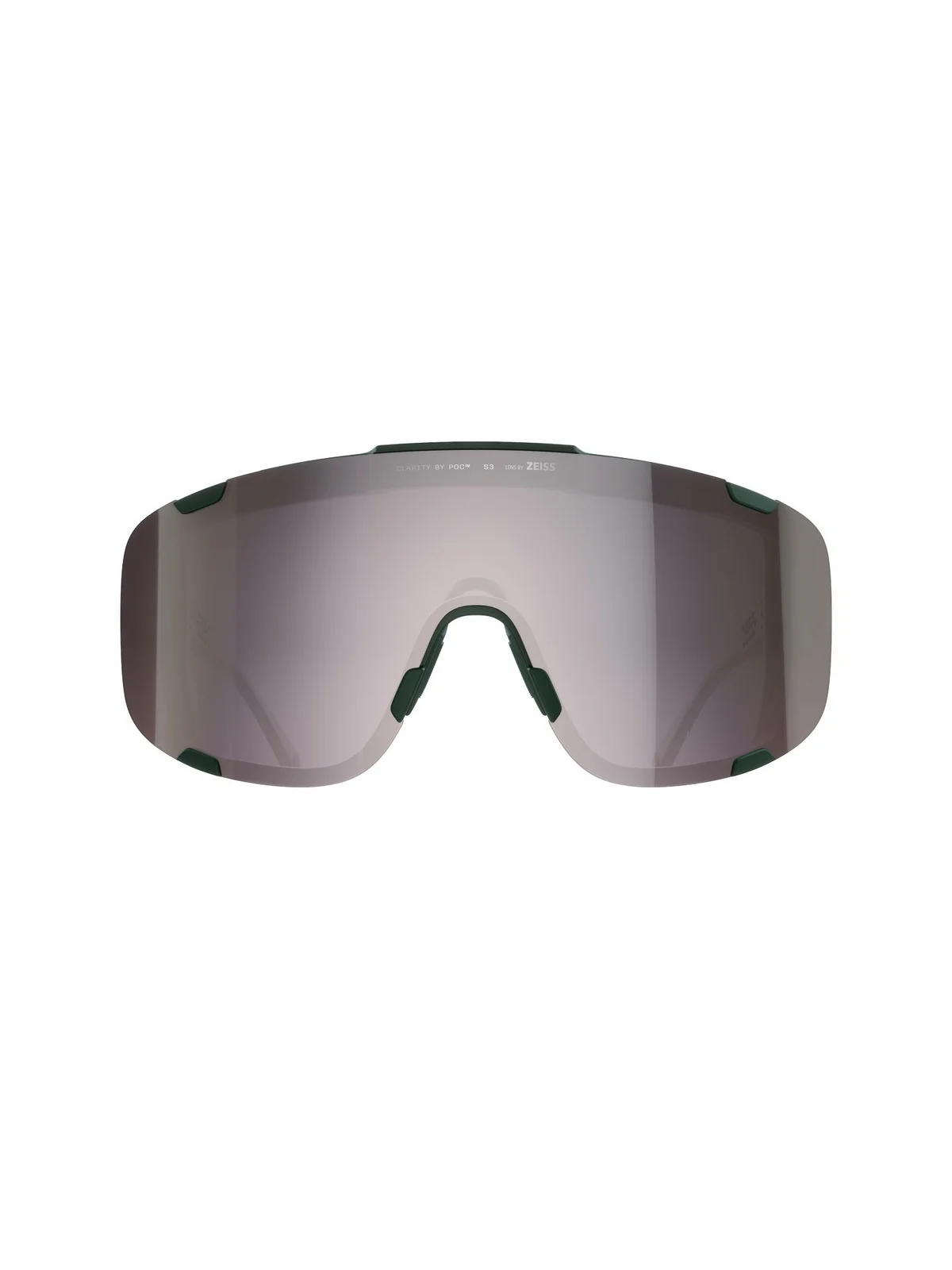 Okulary rowerowe POC Devour Wide Fit - Parg. Green/Clarity Road/Sunny Silver - Image 3