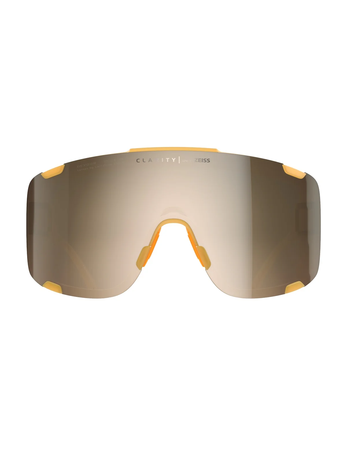Okulary rowerowe POC Devour żółty - Cerussite Kashima Translucent - Clarity Trail | Brown/Silver Mirror Cat 2 - Image 3