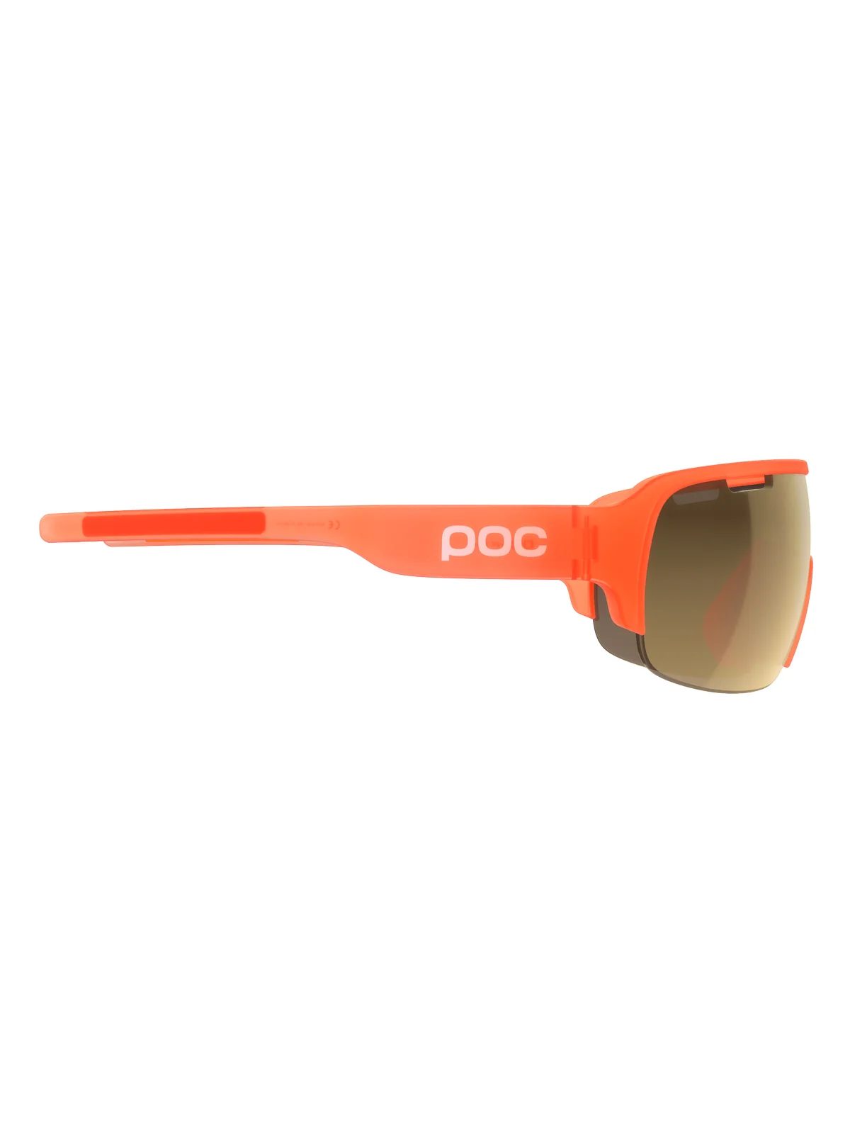 Okulary rowerowe POC DO Half Blade - Fluo. Orange Transl. | Clarity Road Violet Gold Mirror Cat 3 - Image 3