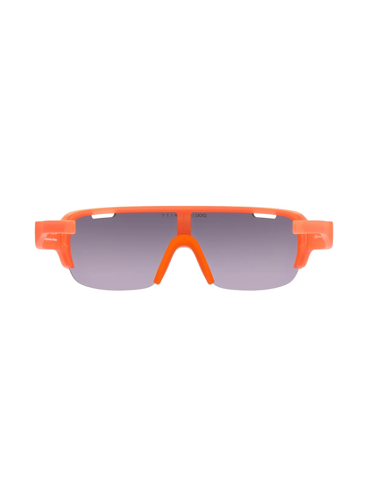 Okulary rowerowe POC DO Half Blade - Fluo. Orange Transl. | Clarity Road Violet Gold Mirror Cat 3 - Image 4