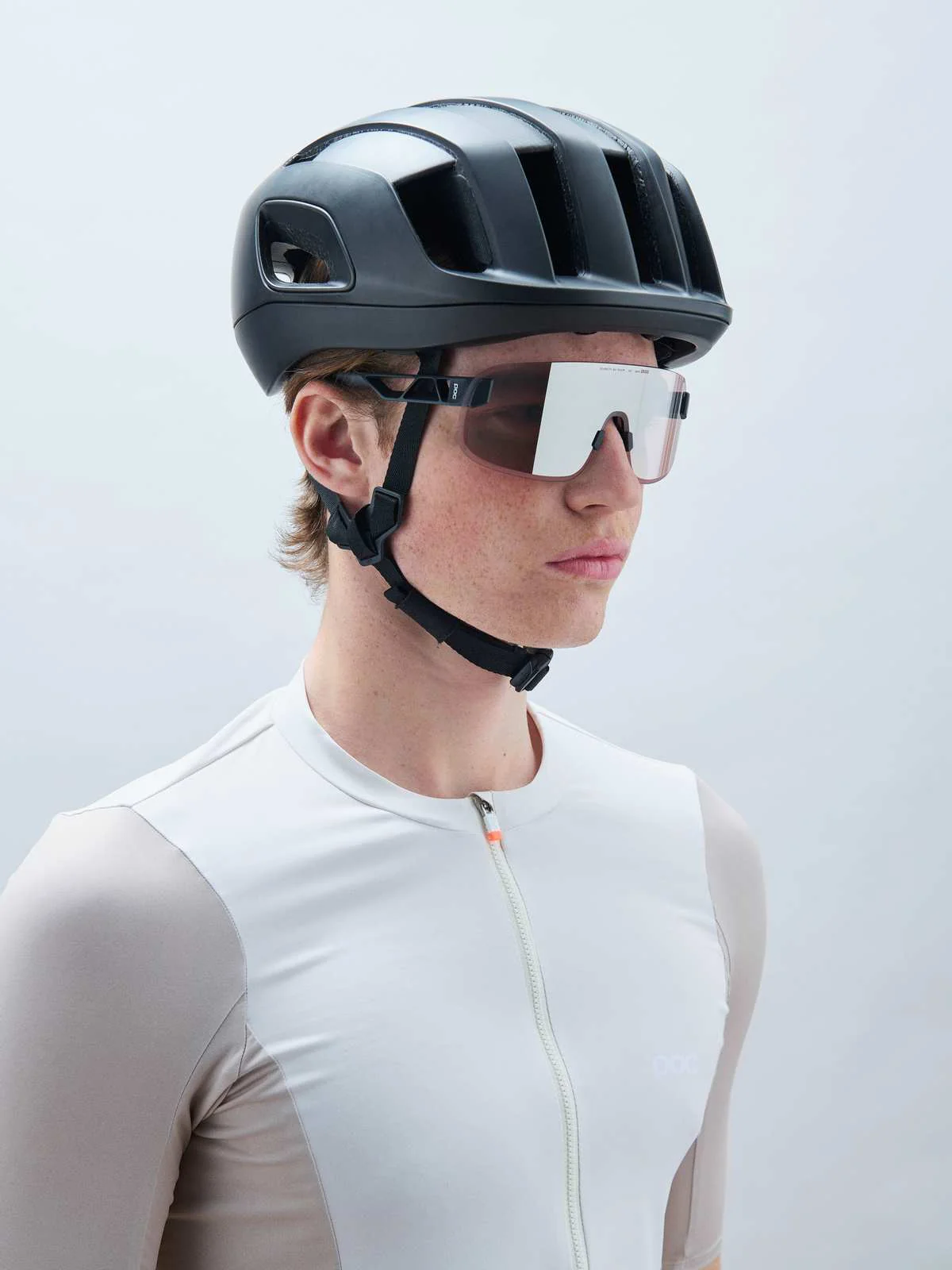 Okulary rowerowe POC Elicit - Ur. Black/Clarity Road/Sunny Silver cat.3 - Image 2