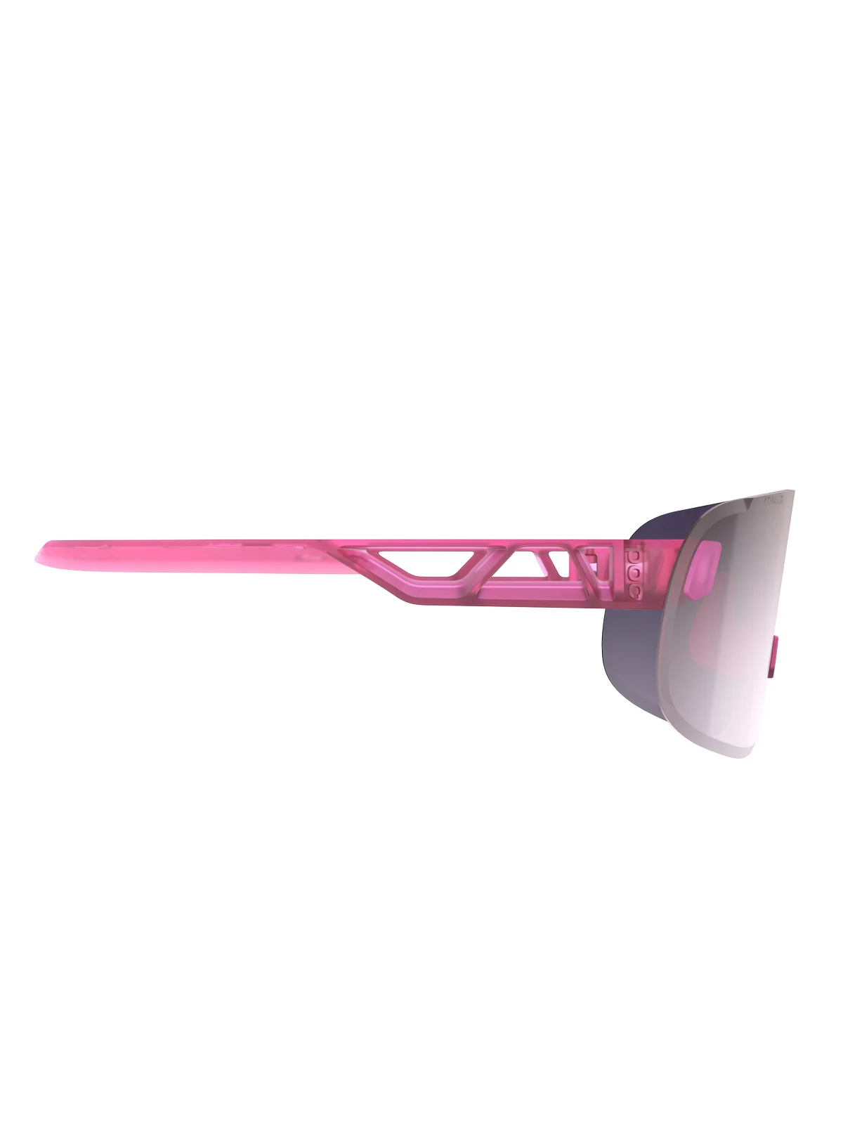 Okulary POC ELICIT - Acti. Pink Translucent - Clarity ROAD Violet/Silver Mirror Cat 3 - Image 3