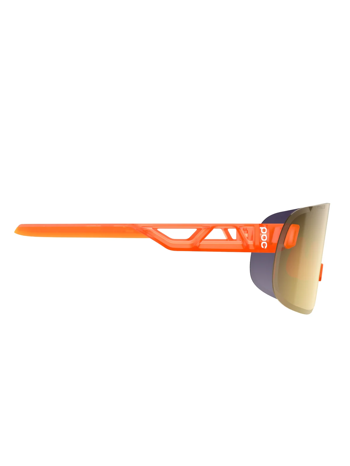 Okulary rowerowe POC ELICIT - Fluo. Orange Translucent/Clarity Road/Partly Sunny Gold Cat.2 - Image 3