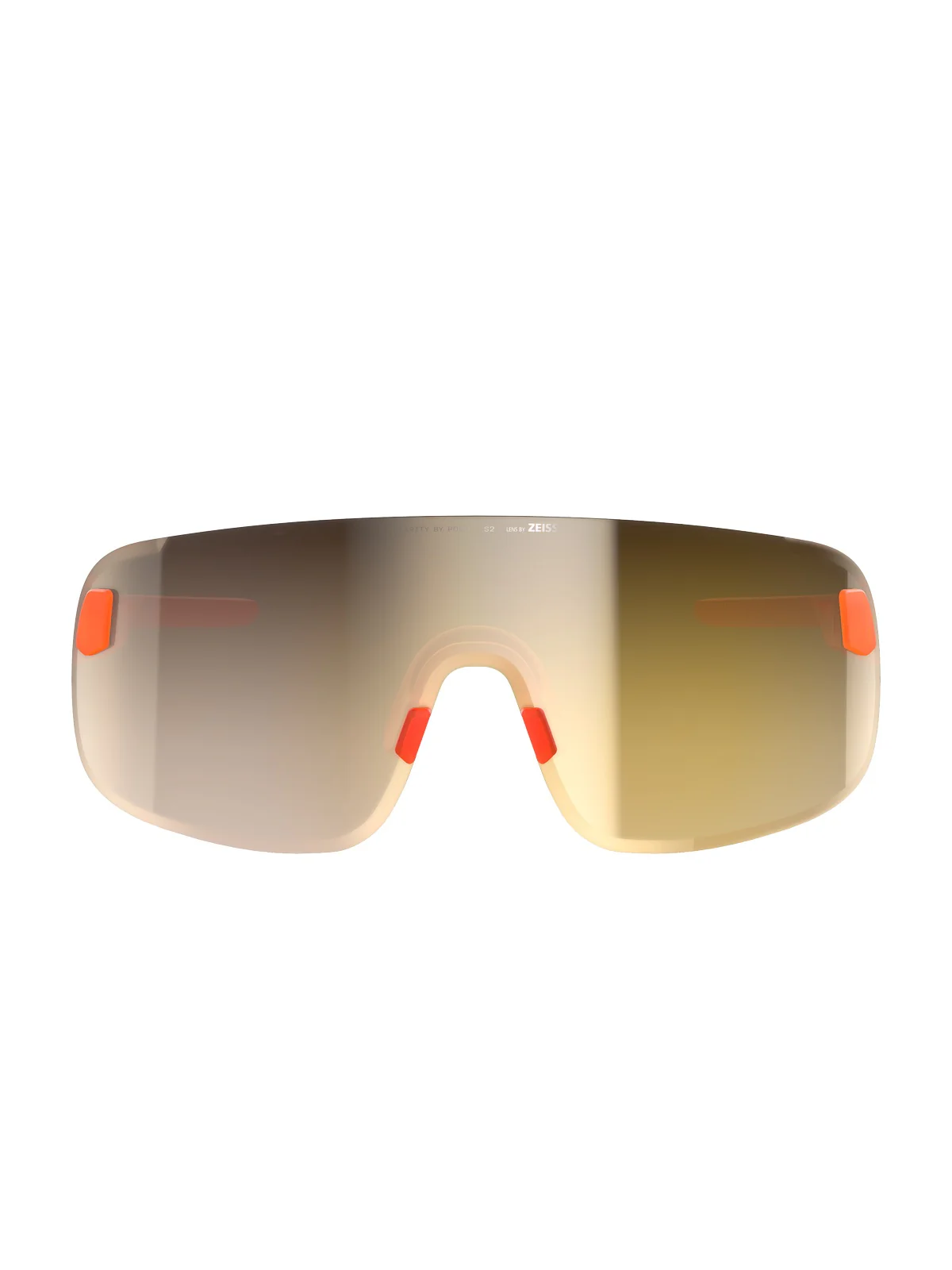 Okulary rowerowe POC Elicit - Fluo. Orange Translucent/Clarity Road/Partly Sunny Gold cat.2 - Image 2
