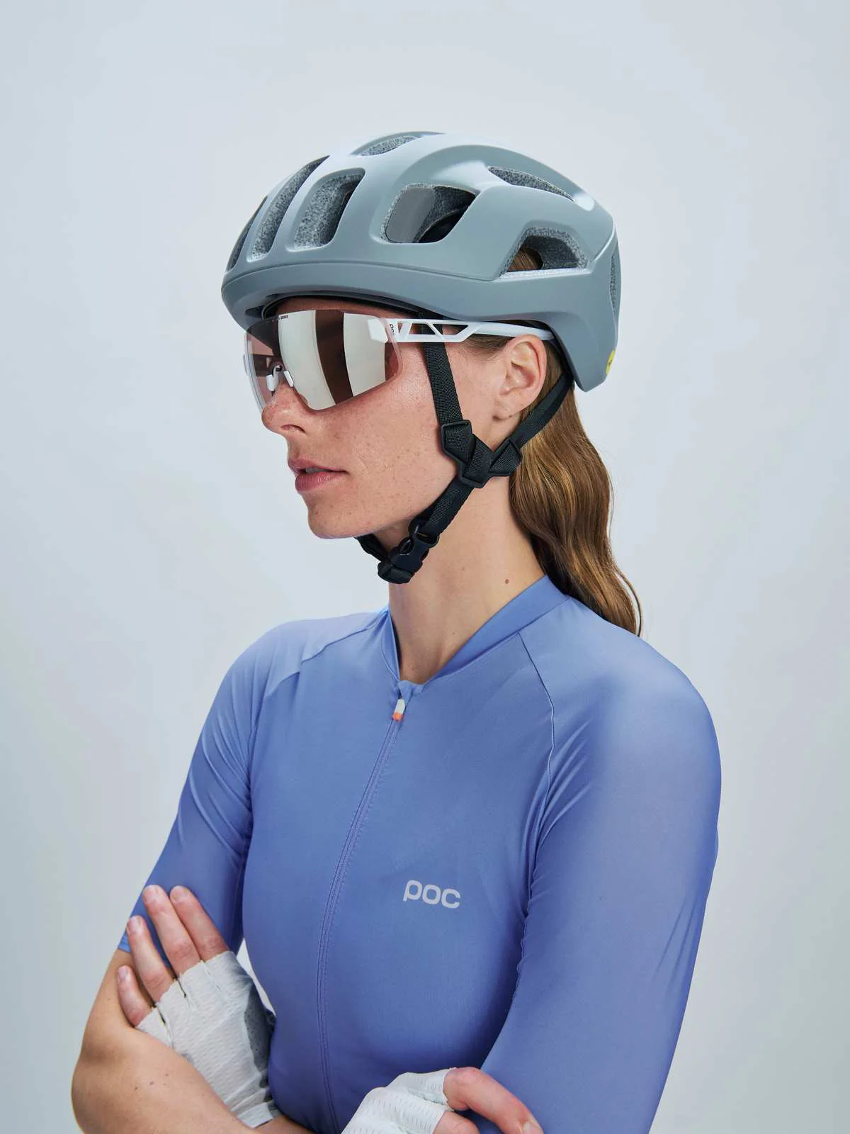 Okulary rowerowe POC Elicit Toric - Hyd. White/Clarity Road/Sunny Silver - Image 4