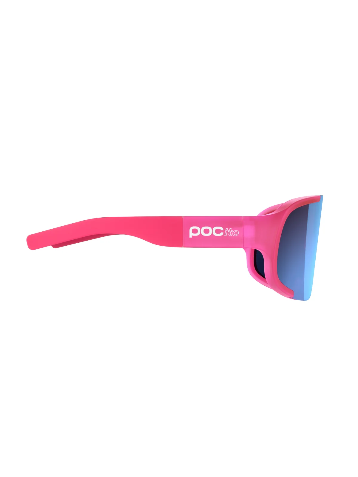 Okulary rowerowe POCito Aspire - Fluo Pink Trans/Clarity POCito/Sunny Blue - Image 2
