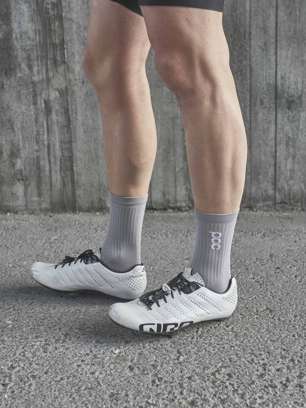 Skarpety rowerowe POC FLAIR Sock Mid - Granite Grey/Lemon Calcite - Image 2