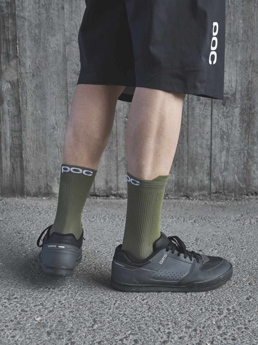 Skarpety rowerowe POC LITHE MTB Sock Mid - Epid. Green - Image 2