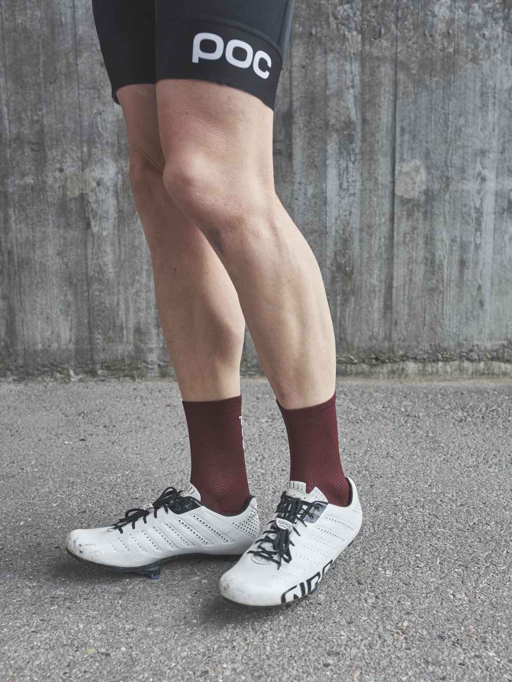 Skarpety rowerowe POC SEIZE Sock Short - Garnet Red - Image 3