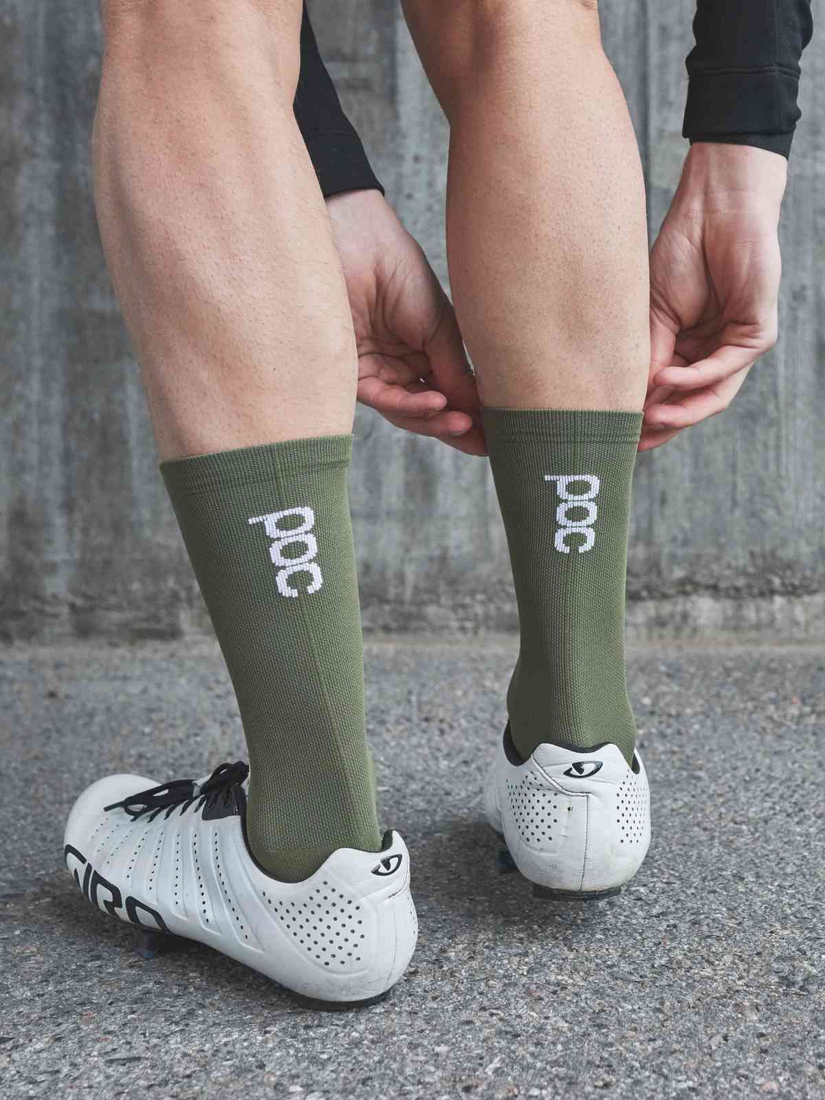 Skarpety rowerowe POC VIVIFY Sock Long - Epid. Green - Image 2