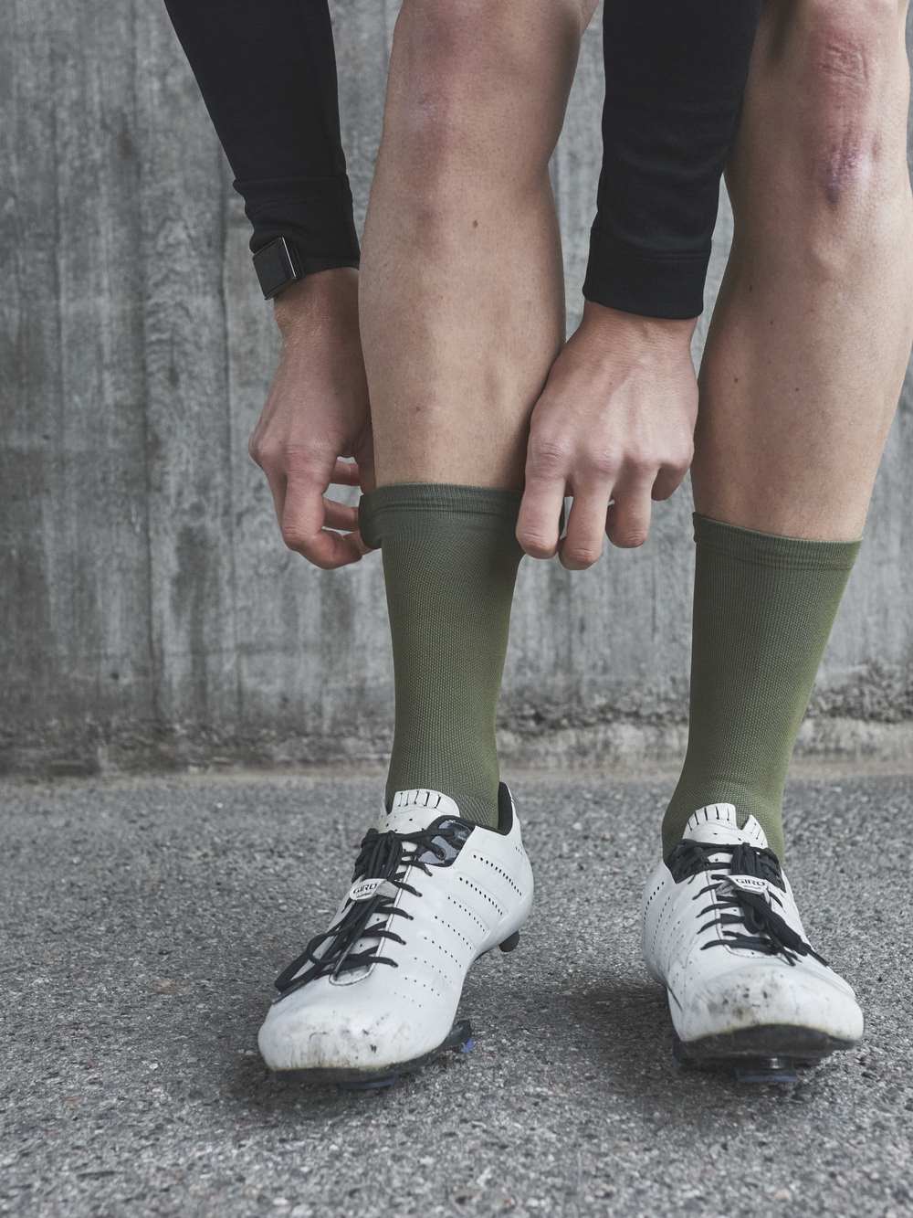 Skarpety rowerowe POC VIVIFY Sock Long - Epid. Green - Image 3