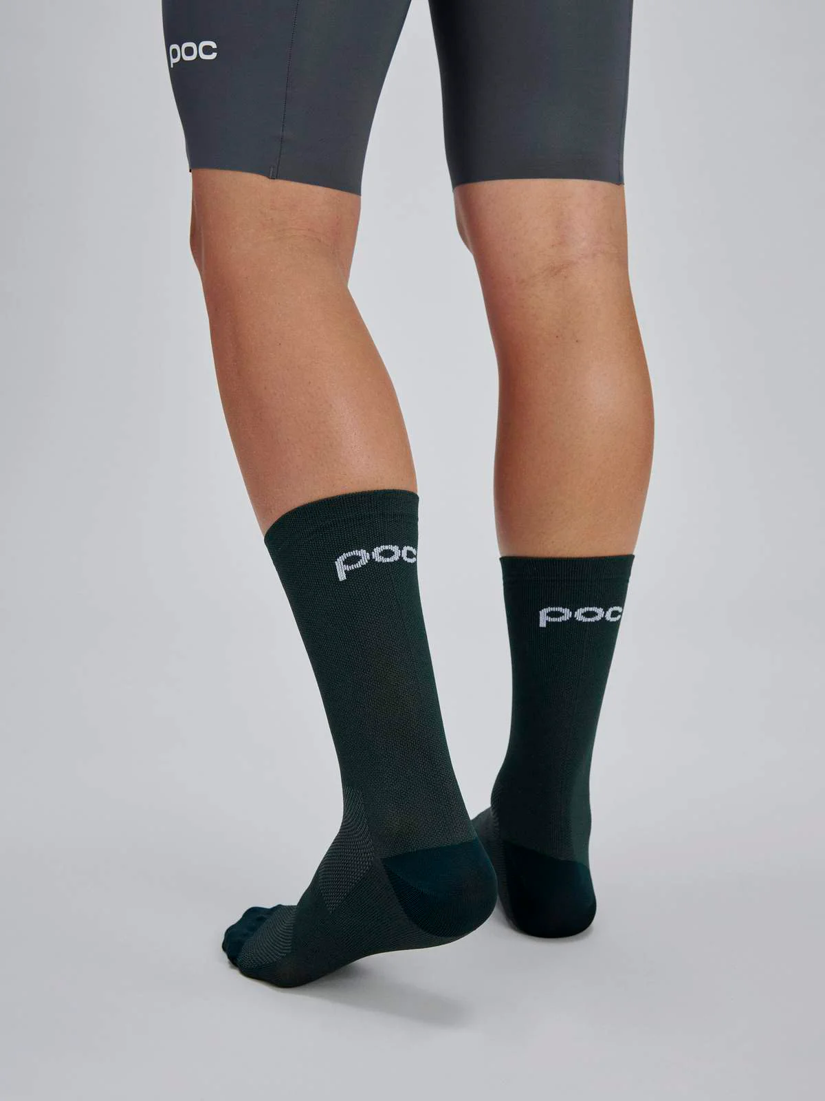 Skarpety rowerowe POC Cadence Road Long Sock - Parg. Green - Image 2