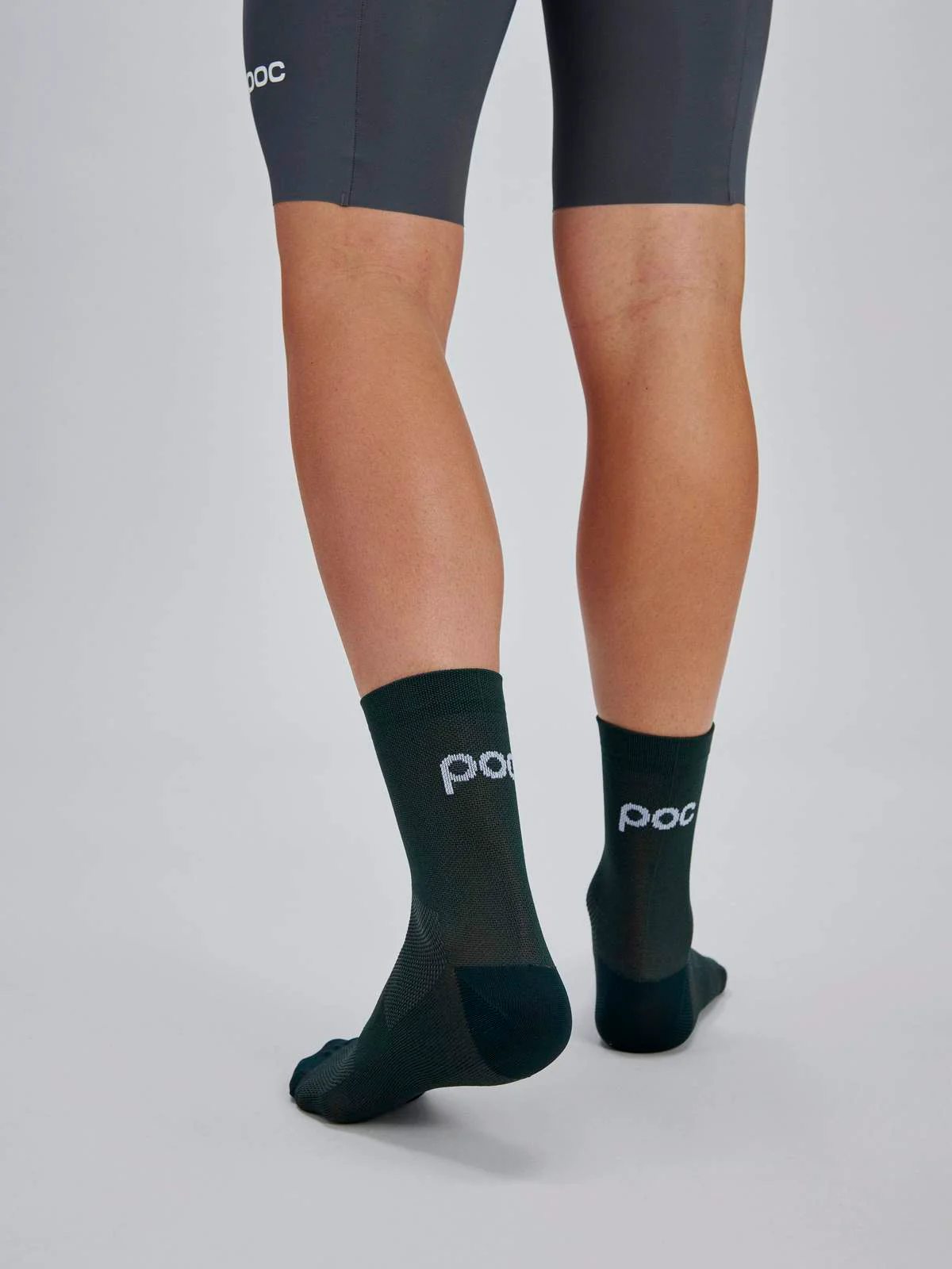 Skarpety rowerowe POC Cadence Road Short Sock - Parg. Green - Image 2