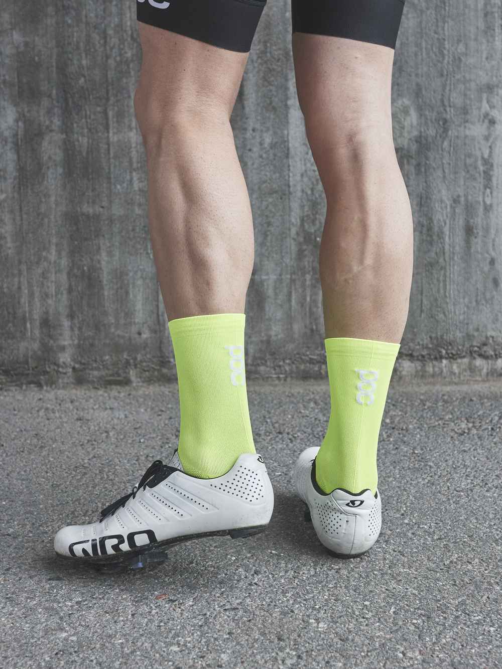 Skarpety rowerowe POC FLUO Sock - Fluo. Yellow/Green - Image 2