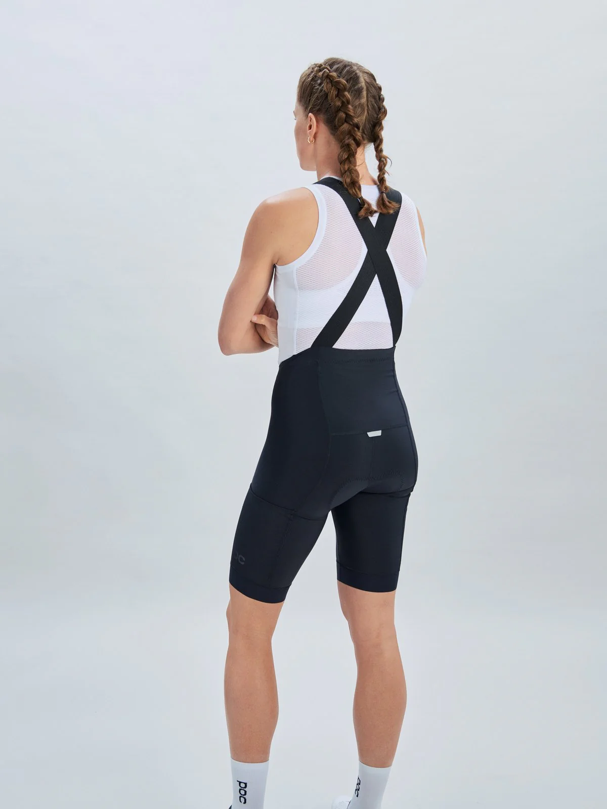 Spodenki rowerowe damskie POC W's Essential Cargo Bibshorts  - Ur. Black - Image 3