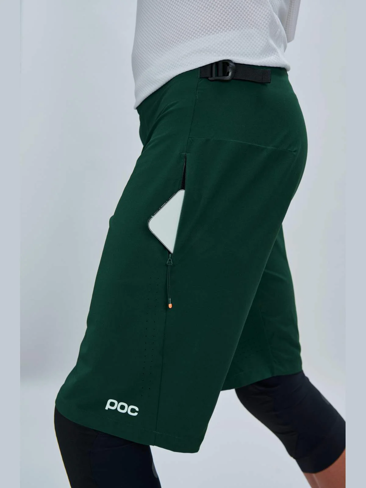 Spodenki rowerowe POC M's Motion Air Shorts - Parg. Green - Image 4