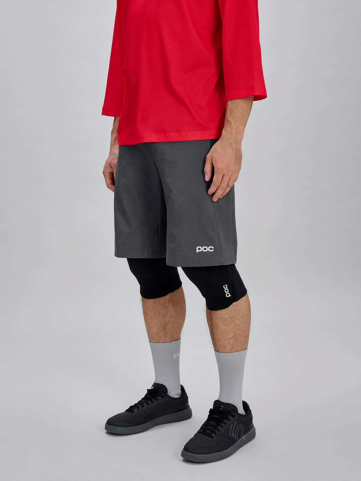 Spodenki rowerowe POC M's Motion Shorts - Sylvanite Grey - Image 2