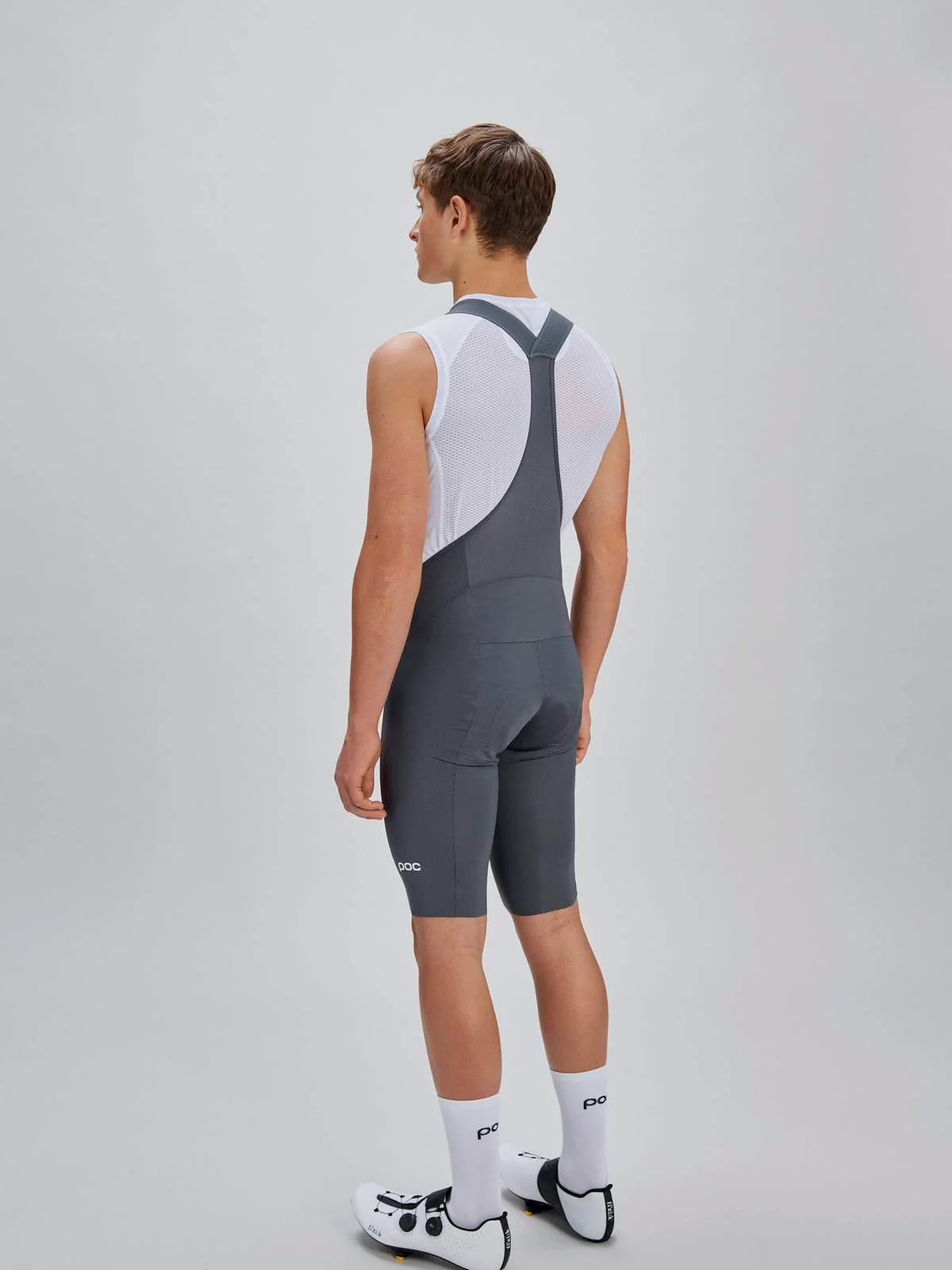 Spodenki rowerowe POC M's Raceday Bib Shorts - Sylvanite Grey - Image 3
