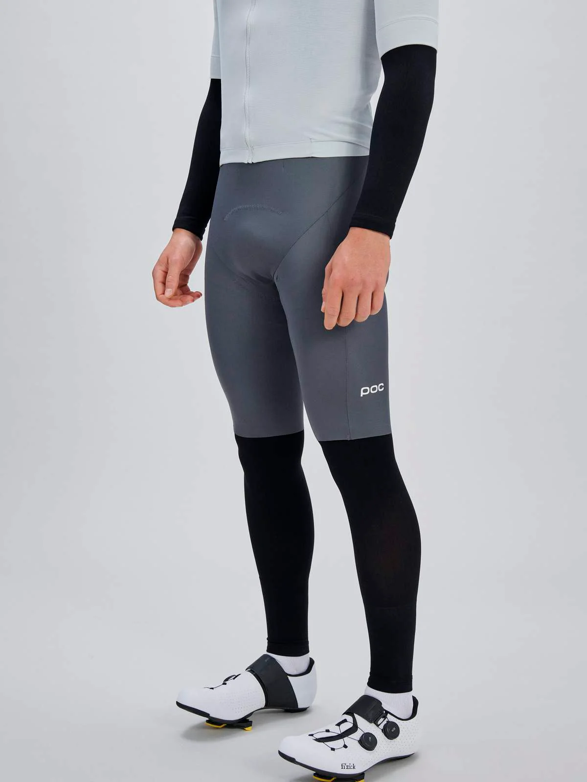 Spodenki rowerowe POC M's Raceday Bib Shorts - Sylvanite Grey - Image 4