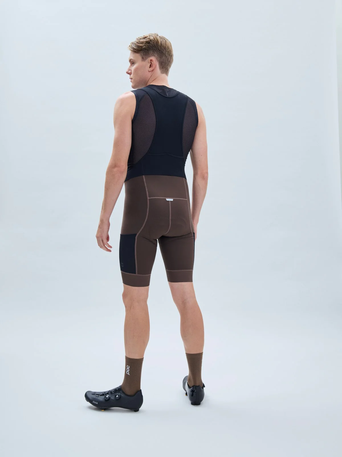 Spodenki rowerowe POC Rove Cargo VPDs Bib Shorts - Axinite Brown - Image 4