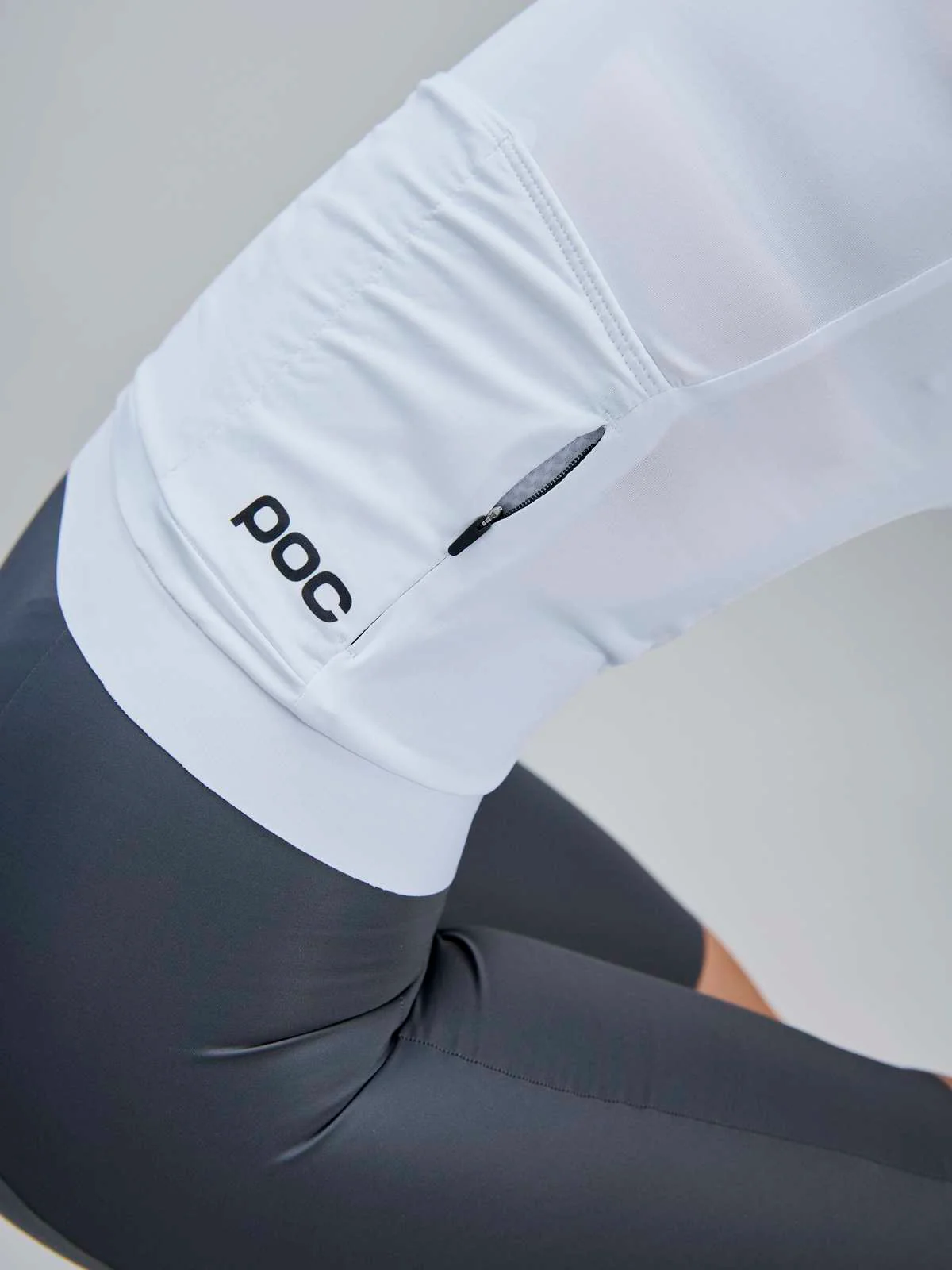 Spodenki rowerowe POC W's Raceday Bib Shorts - Sylvanite Grey - Image 5