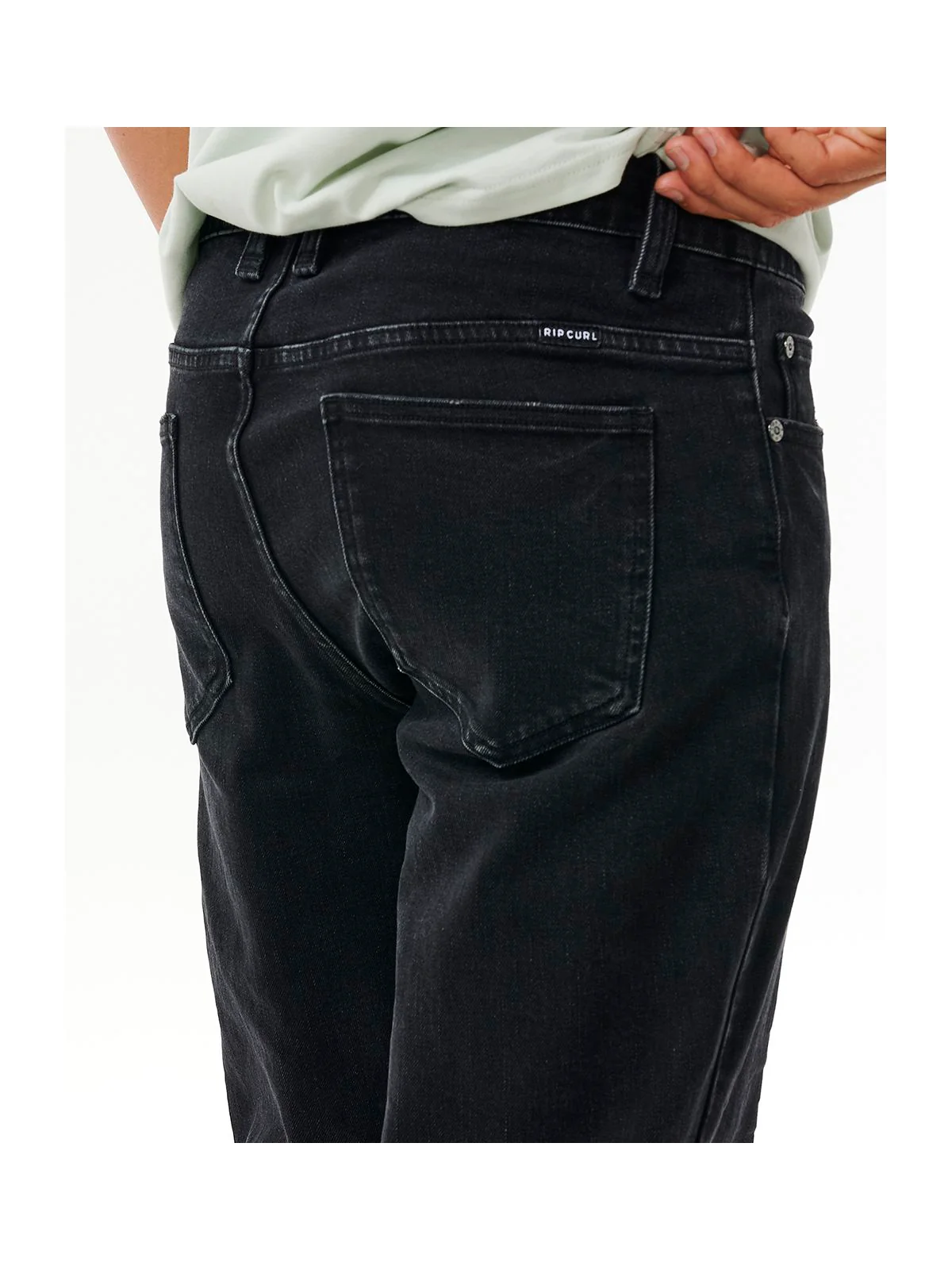 Spodnie męskie RIP CURL Classic Surf Denim Pant czarne - Image 5