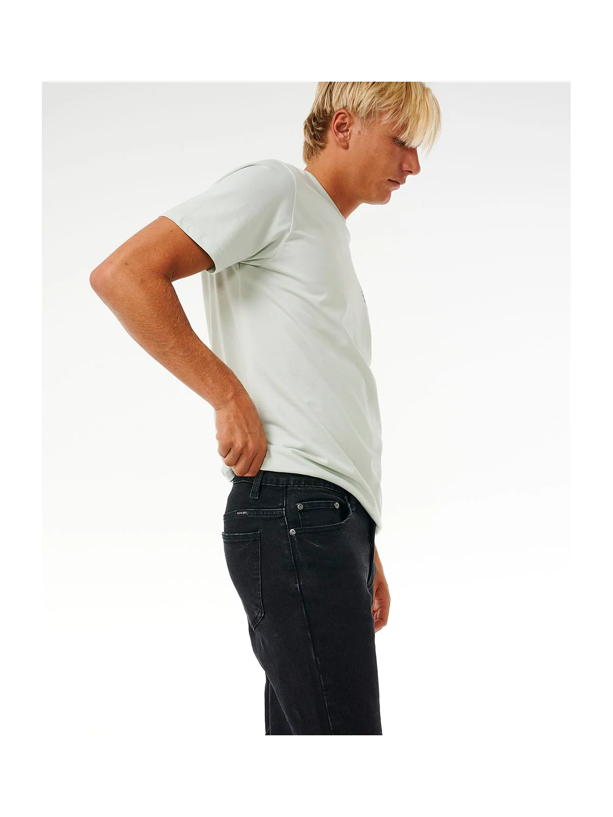 Spodnie męskie RIP CURL Classic Surf Denim Pant czarne - Image 6