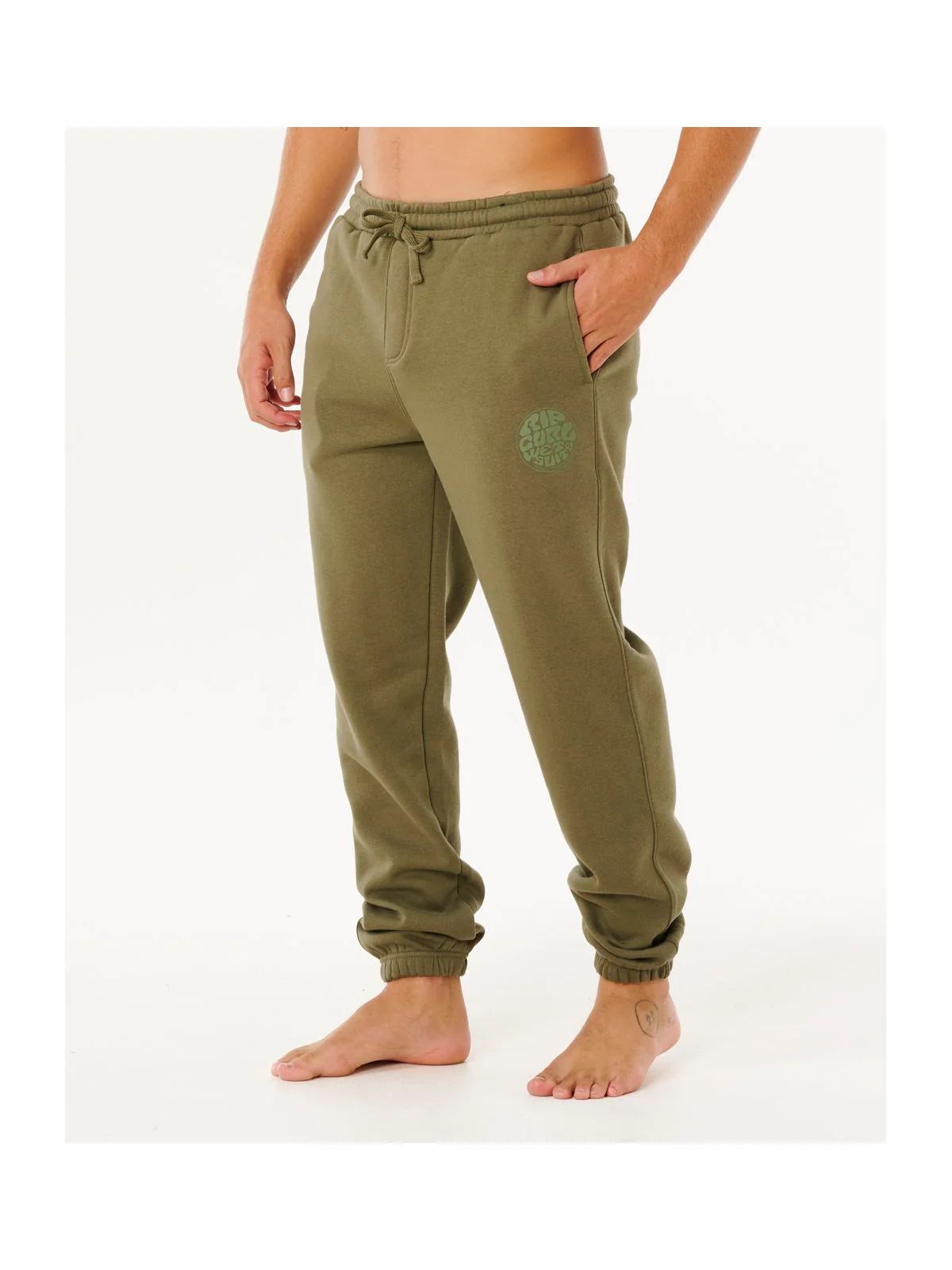 Spodnie męskie RIP CURL Icons Of Surf Trackpant zielone - Image 2