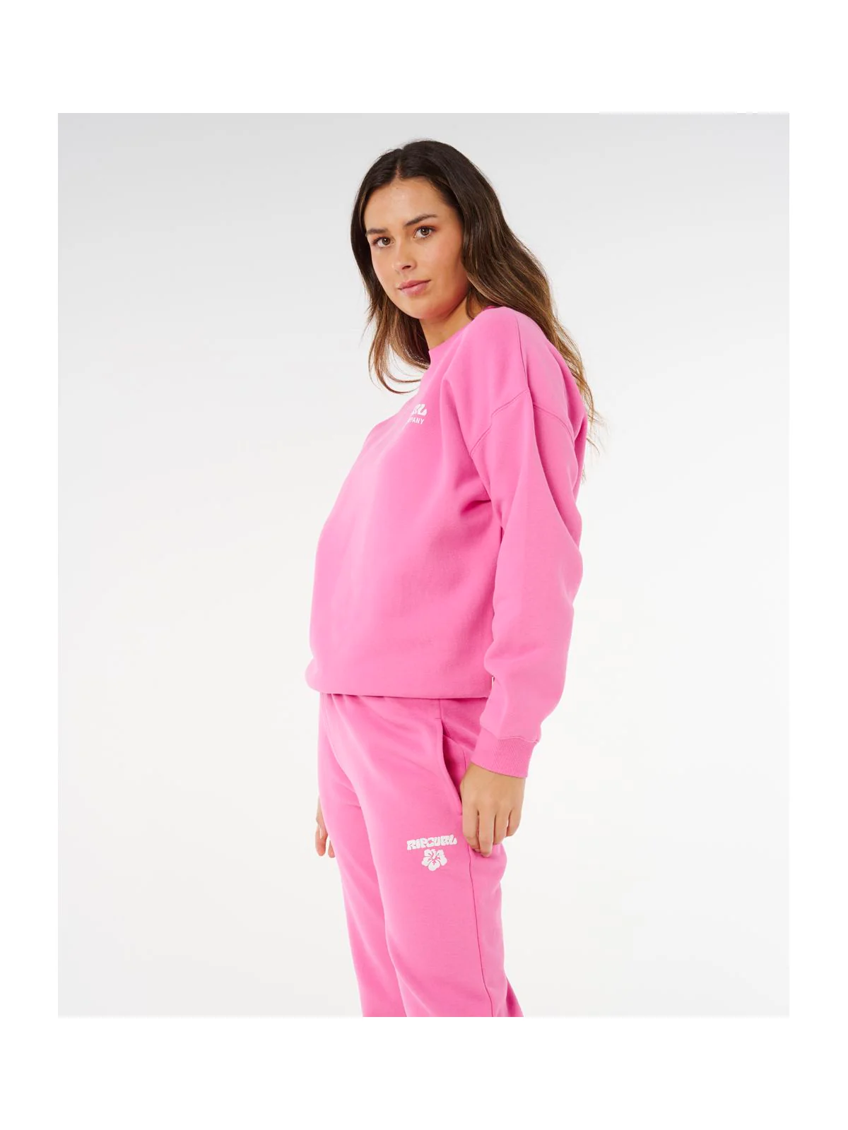 Spodnie damskie RIP CURL Surf Puff Track Pant różowe - Image 2
