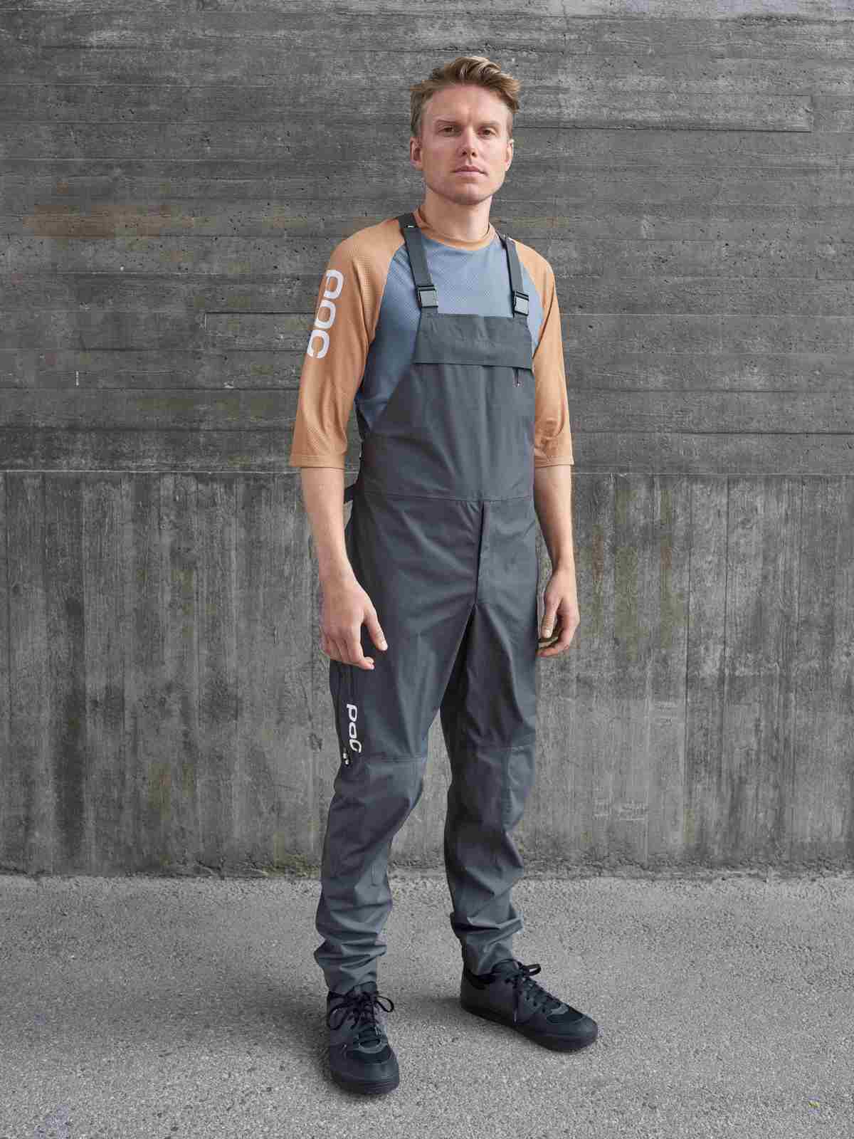 Spodnie rowerowe POC Consort MTB Dungaree - Sylvanite Grey - Image 2
