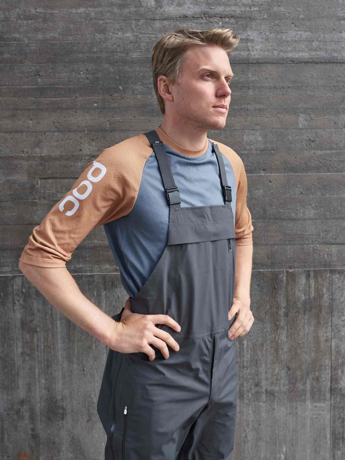 Spodnie rowerowe POC Consort MTB Dungaree - Sylvanite Grey - Image 3